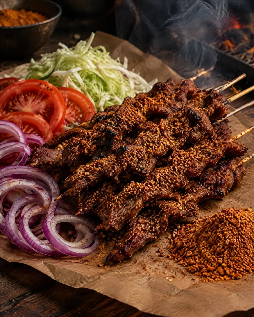 Beef Suya: With homemade yaji spice, oven or air fryer
